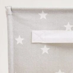 Canvas Storage Cube, Grey Stardust -Great Little Trading Co L0250GSD CANVAS STORAGE CUBE GREY STARDUST NaturalBG 03