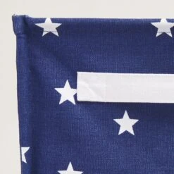 Canvas Storage Cube, Navy Stardust 11 Canvas Storage Cube, Navy Stardust -Great Little Trading Co L0250NSD CANVAS STORAGE CUBE NAVY STARDUST NaturalBG 03