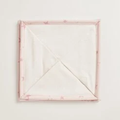 Canvas Storage Cube, Pink Scattered Stars -Great Little Trading Co L0250PSS CANVAS STORAGE CUBE PINK SCATTERED STARS NaturalBG 04