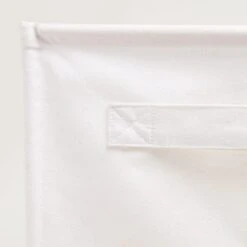 Canvas Storage Cube, White 10 Canvas Storage Cube, White -Great Little Trading Co L0250WHI CANVAS STORAGE CUBE WHITE NaturalBG 03