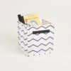 Canvas Storage Cube, Zigzag 2 Canvas Storage Cube, Zigzag -Great Little Trading Co L0250ZIG CANVAS STORAGE CUBE ZIGZAG NaturalBG 02