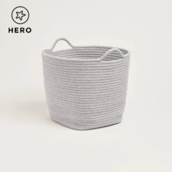 Rope Storage Basket, Grey