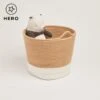 Rope Storage Basket, Ivory & Natural -Great Little Trading Co L4375 ROPE HERO