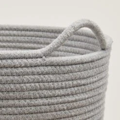 Rope Storage Basket, Ivory & Grey -Great Little Trading Co L4376 ROPE STORAGE BASKET IVORY AND GREY NaturalBG 03