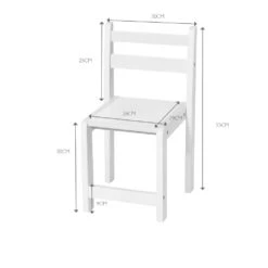 Toddler Chair, White -Great Little Trading Co L4423PiedPiperToddlerChairWhite