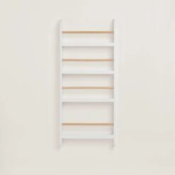Greenaway Narrow Bookcase, White/Natural 10 Greenaway Narrow Bookcase, White/Natural -Great Little Trading Co L4486 GREENAWAY NARROW BOOKCASE WHITE NATURAL CO 01 NaturalBG