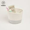 Rope Storage Basket, Ivory & Sage 1 Rope Storage Basket, Ivory & Sage -Great Little Trading Co L4513 ROPE HERO