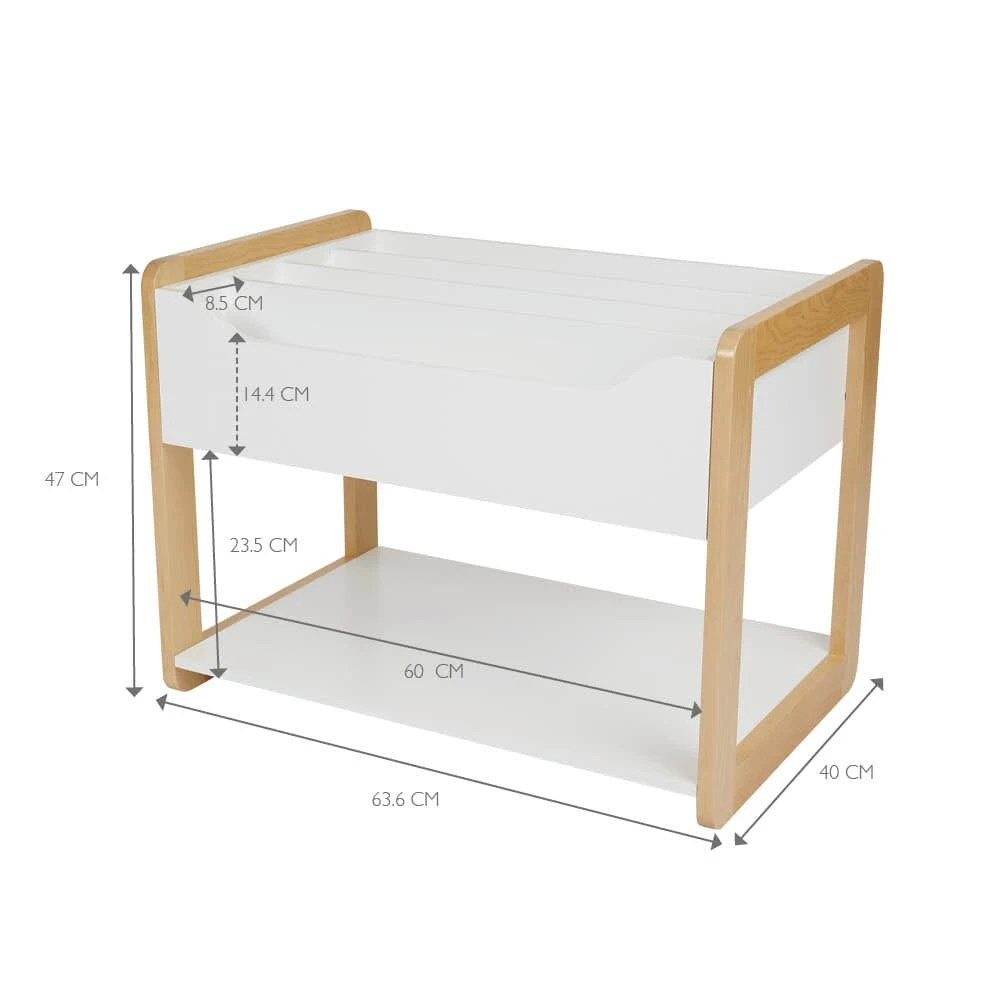 Beanstalk Toddler Front-Facing Bookcase In White 7 Beanstalk Toddler Front-Facing Bookcase In White - Image 5