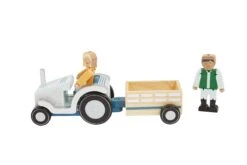 Wooden Tractor Toy & Farmers Set -Great Little Trading Co L5300 WILLOW FARM TRACTOR AND FARMERS 011 CO