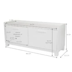 Blake Storage Bench, White -Great Little Trading Co L5357 7