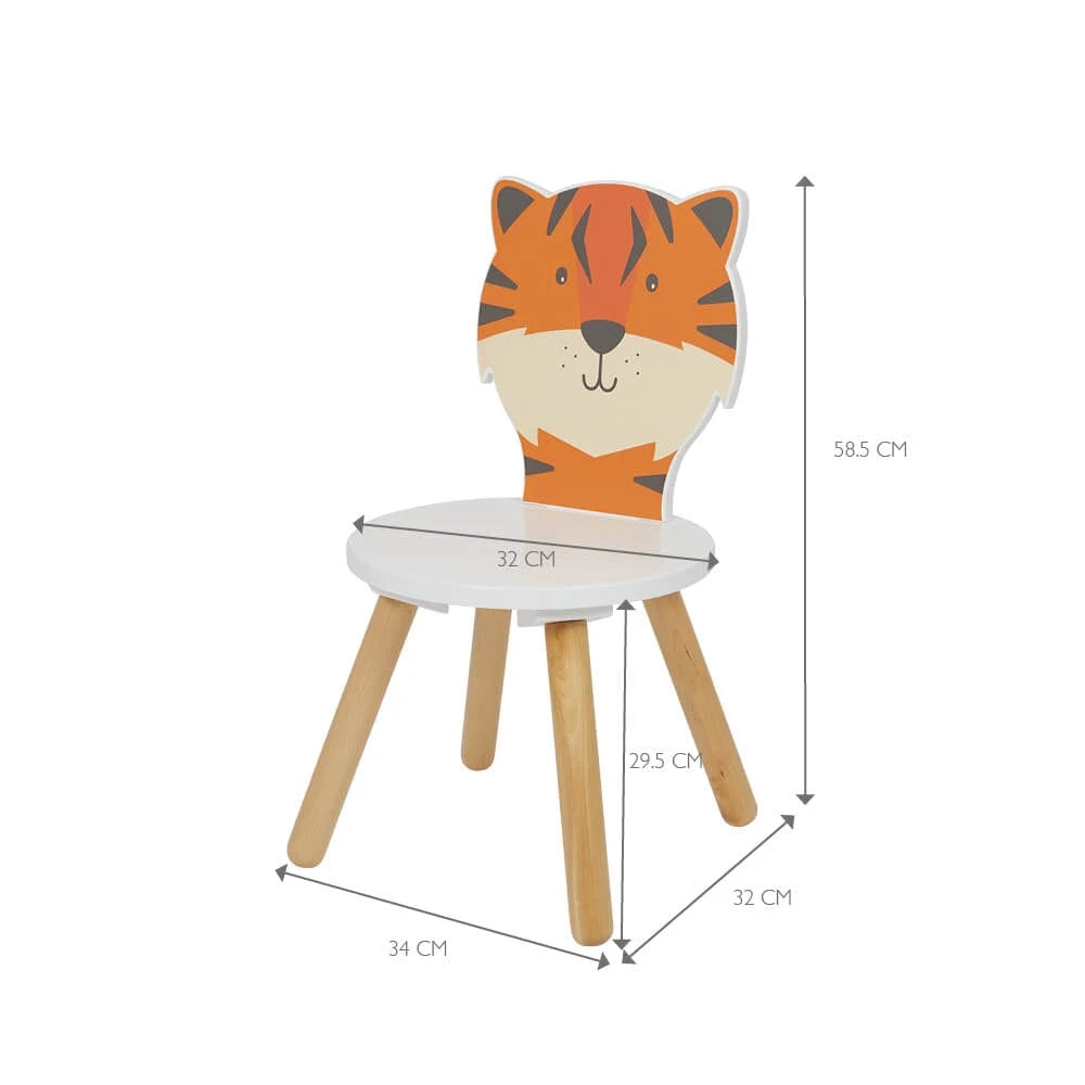 Animal Toddler Chair, Tiger 9 Animal Toddler Chair, Tiger - Image 7