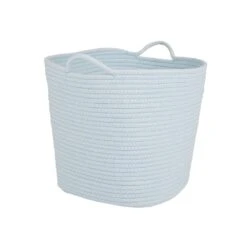 Rope Storage Basket, Sky Blue 8 Rope Storage Basket, Sky Blue -Great Little Trading Co L5390 5