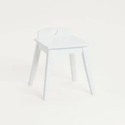 Sweetheart Dressing Table & Stool, White -Great Little Trading Co L5417 SWEETHEART DRESSING TABLE STOOL WHITE NaturalBG 06