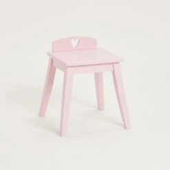Sweetheart Dressing Table & Stool, Chalk Pink -Great Little Trading Co L5507 SWEETHEART DRESSING TABLE STOOL BLOSSOM PINK NaturalBG 06 a72f7ba1 f573 42c4 bd94 06b9c42c7eaf