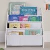 Sling Bookcase, Fine Blue Stripe -Great Little Trading Co L5524 SLING BOOKCASE FINE BLUE STRIPE B 1d6f66da f286 4fe5 8ada f19626cd077b