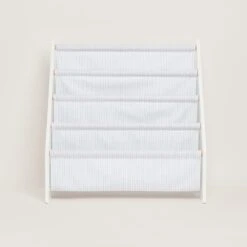 Sling Bookcase, Fine Blue Stripe -Great Little Trading Co L5524 SLING BOOKCASE FINE BLUE STRIPE NaturalBG 03 65271cbc f618 4f7e b22e 2d94a4d2b938