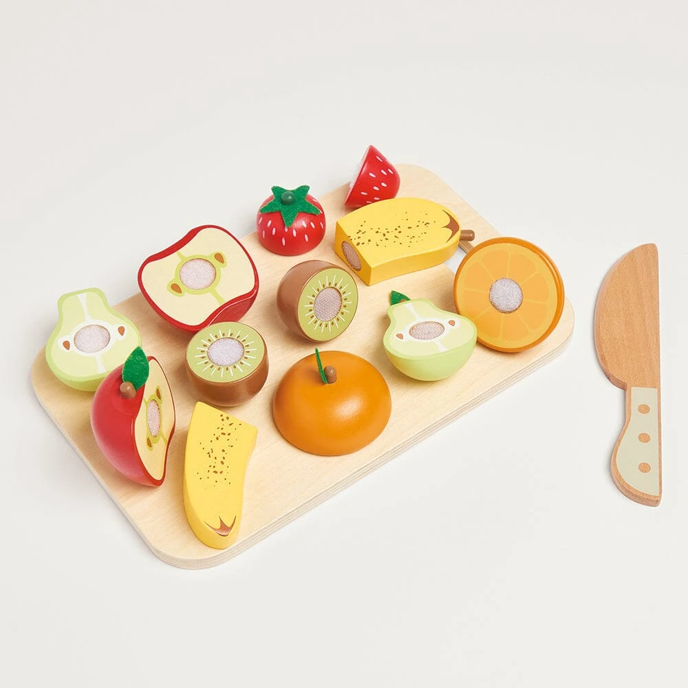 Wooden Toy Cutting Fruit Set 5 Wooden Toy Cutting Fruit Set - Image 3