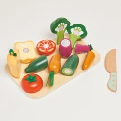 Wooden Toy Cutting Veg Set