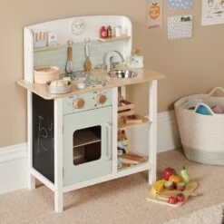 Let's Bake Wooden Play Kitchen Set, Mint 15 Let's Bake Wooden Play Kitchen Set, Mint -Great Little Trading Co L5550 LETS BAKE PLAY KITCHEN MINT CO A