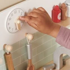 Let's Bake Wooden Play Kitchen Set, Mint 20 Let's Bake Wooden Play Kitchen Set, Mint -Great Little Trading Co L5550 LETS BAKE PLAY KITCHEN MINT F