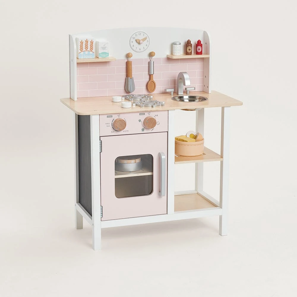 Let's Bake Play Kitchen, Pale Pink 3 Let's Bake Play Kitchen, Pale Pink