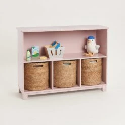 Blake Storage Shelf Unit, Chalk Pink -Great Little Trading Co L5557 BLAKE STORAGE SHELF UNIT CHALK PINK CO 03 NaturalBG