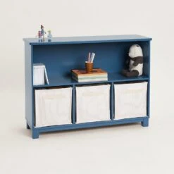 Blake Storage Shelf Unit, Ocean Blue -Great Little Trading Co L5557 BLAKE STORAGE SHELF UNIT OCEAN BLUE CO 03 NaturalBG