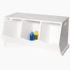 Triple Stacking Wooden Toy Storage Trunk, Bright White 1 Triple Stacking Wooden Toy Storage Trunk, Bright White -Great Little Trading Co g2291whi 1