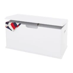 Large Wooden Toy Box Seat Bench, Bright White -Great Little Trading Co g2297 20