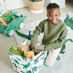 Canvas Storage Cube, Dinosaur -Great Little Trading Co l0250din 6