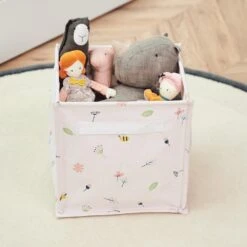 Canvas Storage Cube, Buzzy Blooms -Great Little Trading Co l0250frl 2