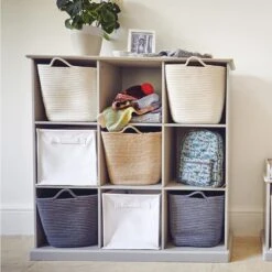 Canvas Storage Cube, White 12 Canvas Storage Cube, White -Great Little Trading Co l0250whi 3