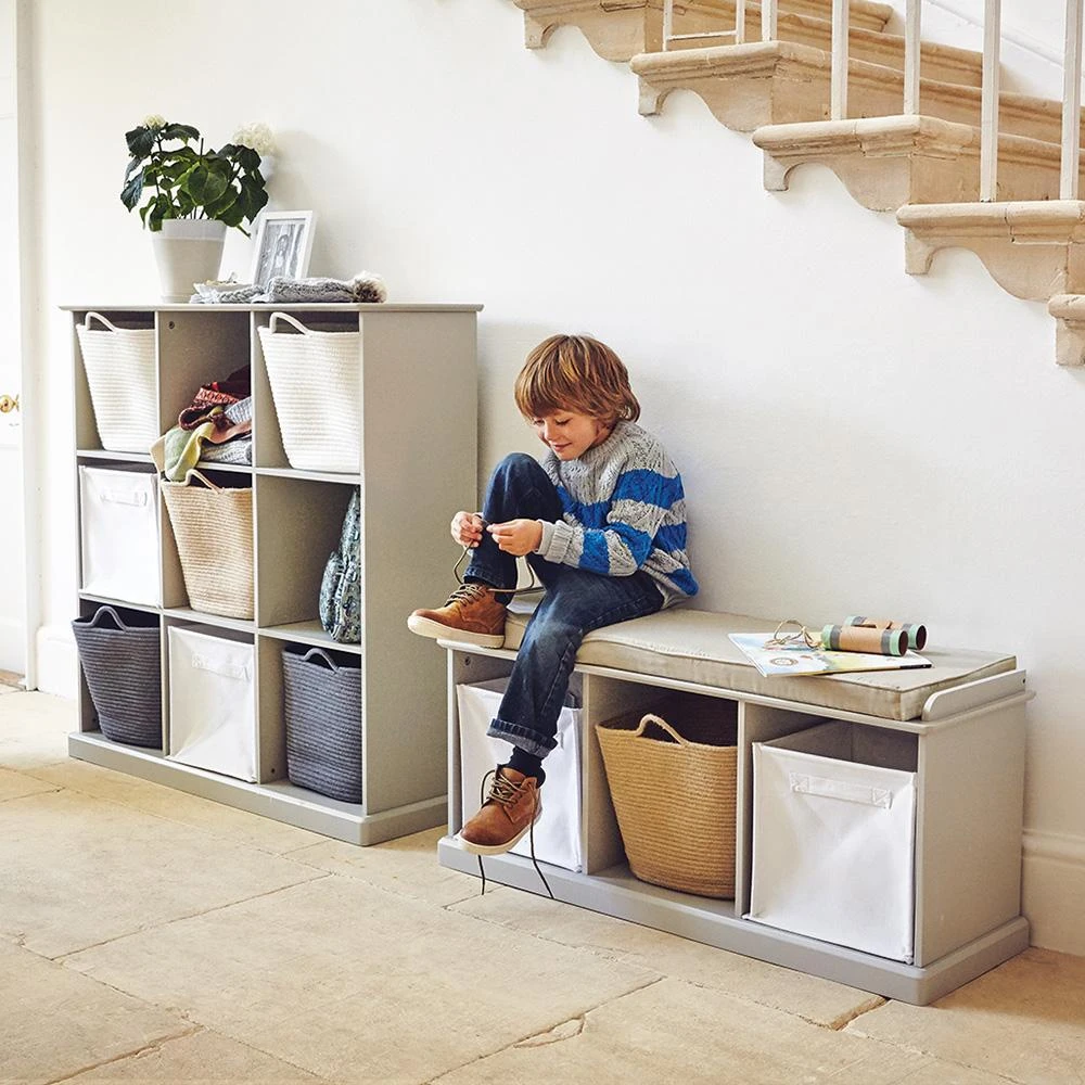 Canvas Storage Cube, White 8 Canvas Storage Cube, White - Image 6