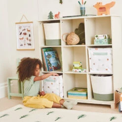 Canvas Storage Cube, Woodland Walk -Great Little Trading Co l0250woo 4