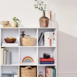 Abbeville Nine Cube Storage, White -Great Little Trading Co l1599wan 3