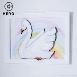 Magnetic 3D Art Frame, A4 -Great Little Trading Co l2442whi 2