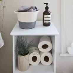 Abbeville Three Cube Storage, White -Great Little Trading Co l2933 3