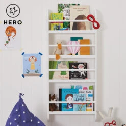 Greenaway Narrow Bookcase, White