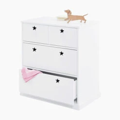 Star Bright Chest Of Drawers, Bright White
