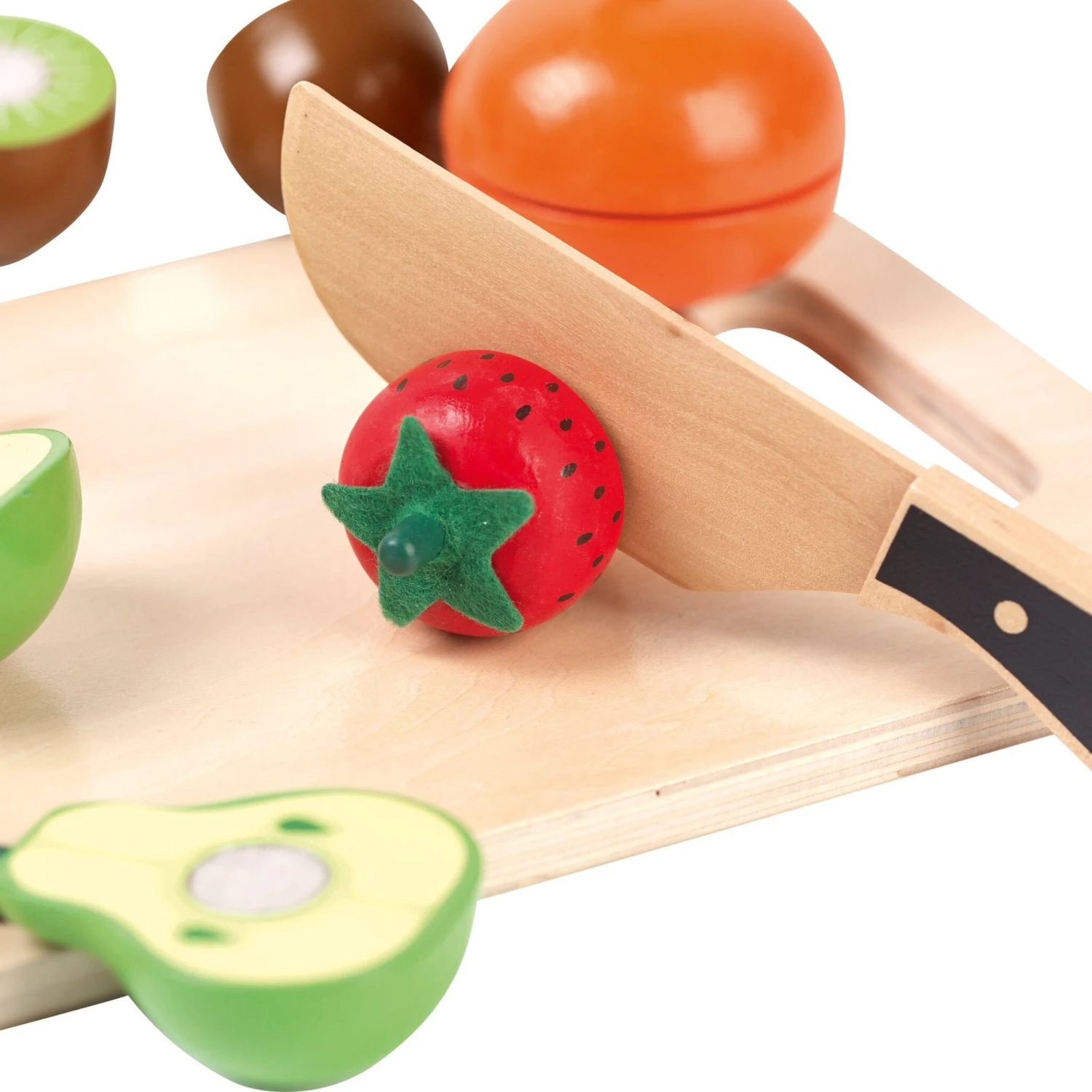Wooden Cutting Fruit Set 4 Wooden Cutting Fruit Set - Image 2