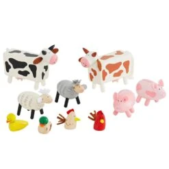Wooden Farm Animals 16 Wooden Farm Animals -Great Little Trading Co l4248 20