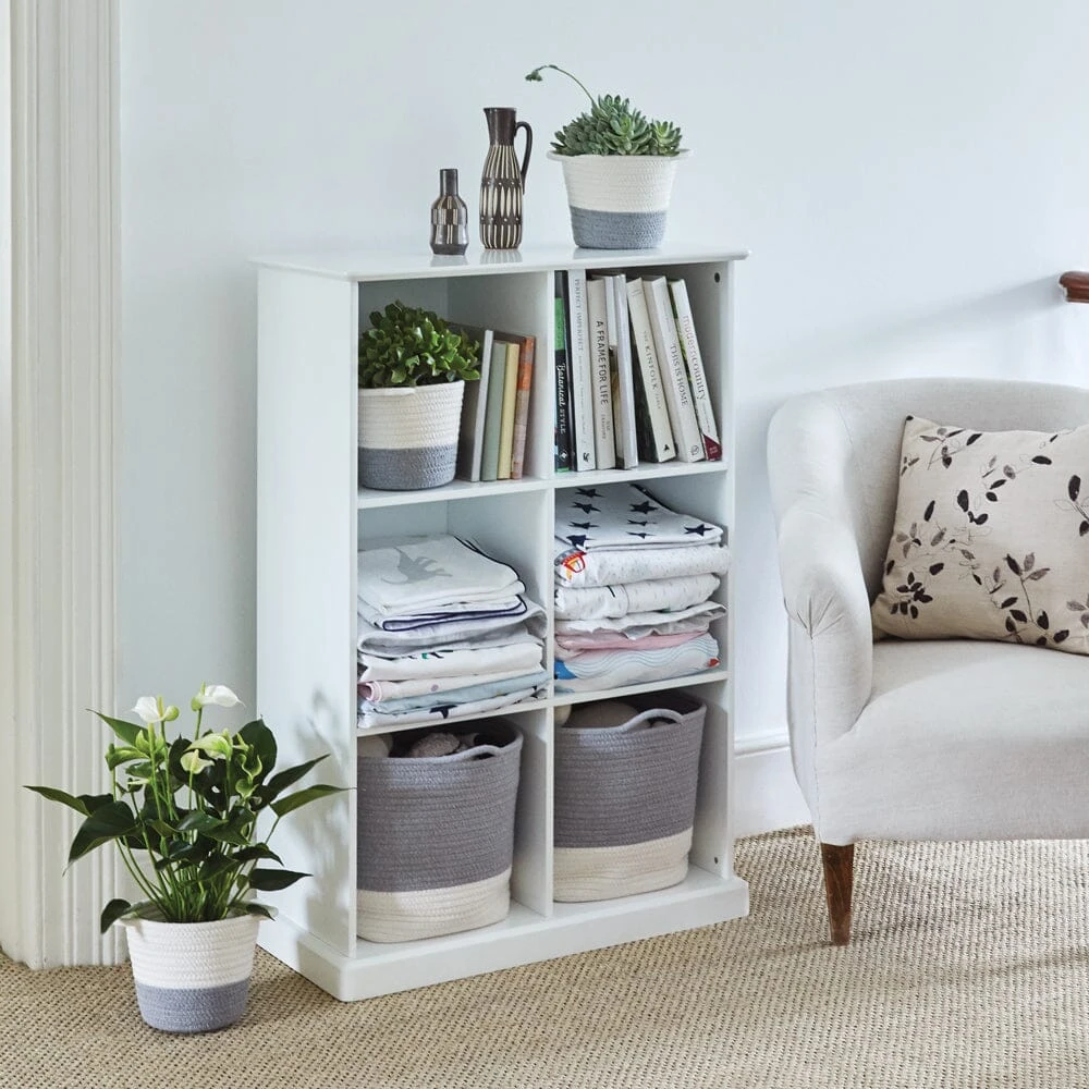 Abbeville Six Cube Storage, White 3 Abbeville Six Cube Storage, White