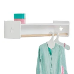 Wooden Tomorrow's Clothes Rail, White -Great Little Trading Co l4378 20