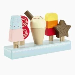 Wooden Lollies & Ice Cream Set (Set Of 5)