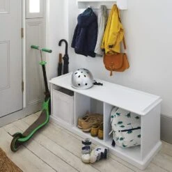 Abbeville Storage Bench, White -Great Little Trading Co l4620 4