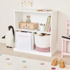 Abbeville Small Wooden Shelf & Storage In White -Great Little Trading Co l4627 3