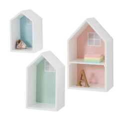 Townhouse Wall Shelves, Pastels -Great Little Trading Co l4687 20