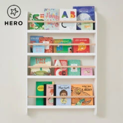 Greenaway Bookcase, White/Natural