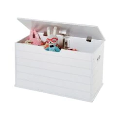 Small Wooden Toy Box, White 11 Small Wooden Toy Box, White -Great Little Trading Co l4768 20