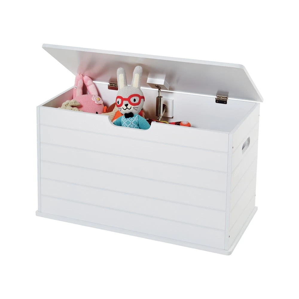 Small Wooden Toy Box, White 7 Small Wooden Toy Box, White - Image 5